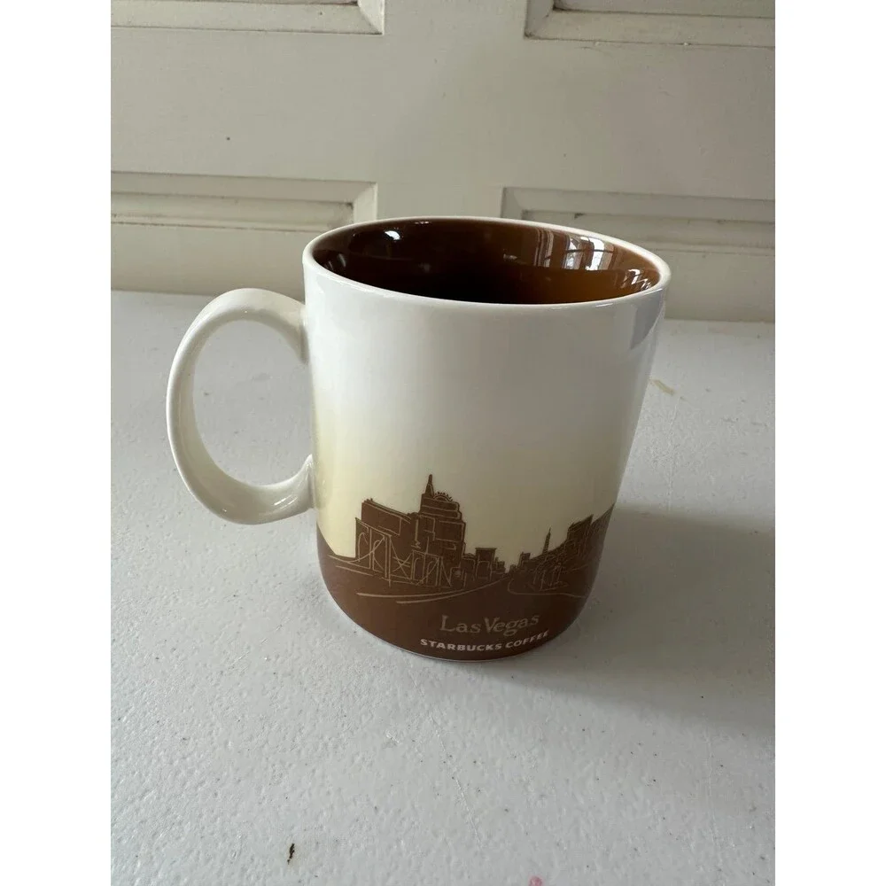 NWOT Starbucks 2012 Collector's Series Global Icon Las Vegas Ceramic Mug 16oz